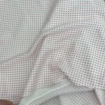 Alexis  white polka dot satin asymmetrical skirt Photo 12