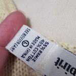 Cambridge Vintage Spirit yellow floral intarsia sweater size large Photo 6