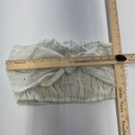 Aerie  Top Womens Medium White Silver Striped‎ Strapless Cropped Boho Photo 4