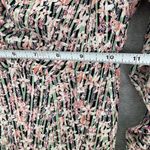 Leith  Women's Dress Long Sleeve Mini Size XS Floral Plunge Ruched Sleeve Photo 6