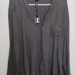 SKIMS Long Sleeve Button Up Pajama Top Size XL Photo 1