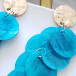 ZARA New!  Natural Shell Earrings Photo 2