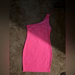 Publik Vibrant One-Shoulder Dress in Pink Photo 1