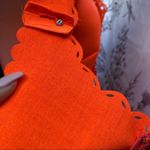 J.Crew laser cut Tangerine preppy textured bodycon dress size XS/00 Orange Photo 11