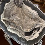 Brighton Rare Satchel Silver Coated With Leather Trim Photo 5