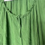 Umgee Green Bell Sleeve Ruffled Blouse Photo 1