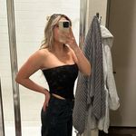 White Fox Boutique White Fox Midnight Dreams Black Lace Bustier Strapless Corset  Photo 6