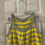 New York And Company Yellow/Grey Striped Dress Large Photo 4