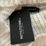 Pretty Little Thing Ivory Roll Neck Fluffy Fisherman Sweater Dress Photo 4