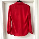 Anne Fontaine Red Button Down Blouse with Collar & Cuffs, Size EU 36 (0 Photo 7