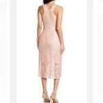 Sam Edelman Dress Womens Size 6 Pink Lace Sleeveless Midi A-line Party Sexy Photo 1