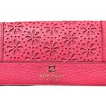 Kate Spade Laser Cut Perry Lane Leather Phone Wallet Coral Pink Preppy Yuppie Photo 0