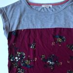Rewind  Colorblock Floral Capped Sleeve Blouse Size Small Photo 6