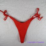 New! Set! Zulu & Zephyr Free People Tie Curve Brief Bikini, size 4‎ Orange Photo 5