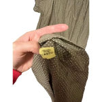 Magnolia Pearl Olive polka dot silk dress tunic one size Rare Vintage Brown Photo 6