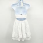 Bonhomia Resortwear Vacation Beach Wedding White Smocked Halter Dress Size S Photo 7
