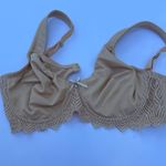 Curve Muse Elegant Lace Trimmed Bra in Tan 36C Size undefined Photo 2