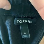 Torrid 0/L black velour loungewear cropped joggers Photo 1