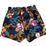 Adidas  Her Studio London Floral Shorts XS Blue Multi Striped Run Workout Train Photo 1