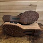 Timberland  Size 9.5 Women’s Tilden Platform Black Leather Wedge Sandals Photo 7