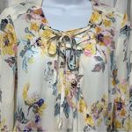 Umgee Crossbody Floral Print Long Sleeve Top Sz Small Photo 12