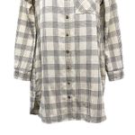 Urban Outfitters Entro Oversized Plaid Print Long Sleeve Shirt Dress Button Front Chest Pocket Photo 66