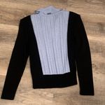 St.John Sport by Marie Gray Cardigan Sweater Navy blue and light blue Knit ZipUp Photo 1