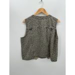 Universal Threads Universal Thread Womens Cheetah Denim Vest Button Down Size XL NWT Grunge Photo 1