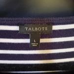 Talbots  Dark Blue Striped Dress With Accent Top‎ Size Large Photo 3