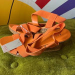 Max Rave  Strappy Orange Wedges NWT! Size 9‎ Photo 3