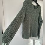 Me to We Distressed Knit Green Sweater Photo 1