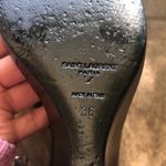 Saint Laurent  Calfskin Jane 105 Wedge Sandal 36 Black Photo 6