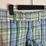 Abercrombie & Fitch Y2K Green & Blue Plaid Low Rise Shorts Photo 4