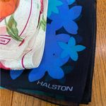 Jones New York Halston & Silk Scarf Bundle Blue Ombre Floral & Tulip Butterfly Photo 5