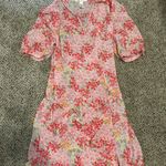 Oscar de la Renta  Pink Floral Dress/robe Photo 3
