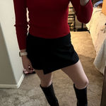 Red Ribbed Sweater Size XS Photo 0