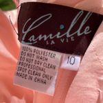 Camille La Vie Camille Peach Halter Dress w/pockets Size 10 Photo 5