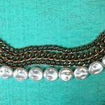Free People Three Chain and Strand of Flat “Pearl” Bracelet/Anklet Photo 0