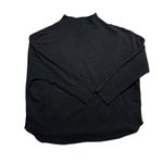 Frank & Eileen  Effie Funnel Neck Capelet Sweater Triple Fleece Size L BlacK Photo 3