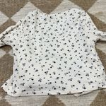 Brandy Melville ballerina tie front crop top Cottagecore Coco Floral Long Sleeve Photo 3
