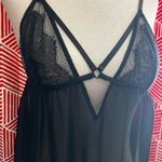 Victoria's Secret Womens medium  VS Very Sexy Sheer Babydoll Strappy lingerie top Photo 2
