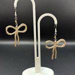 Cowgirl Rope Bow Earrings Tan Photo 4