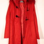 Jessica London NWOT  Outwear Red Trenchcoat Size 12W Photo 17