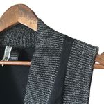 BKE Sleeveless Cardigan Vest Open Front Knit Black Gray‎ Pockets Casual Photo 1