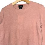 C by Bloomingdale’s NWT Women’s S Tea Dusty Pink 2 Ply Cashmere Crewneck Sweater Photo 0