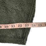 Free People Green Long Sleeve Collar Henley Lace Open Knit Crochet Style medium Photo 8