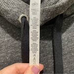 Alo Yoga Drift Mesh Side Panel Vented Hoodie Sweatshirt Grey Black Size Large Photo 5