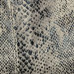 She & Sky Faux Snake Legging Zip Side Size S Small Cream Black Pant Photo 5