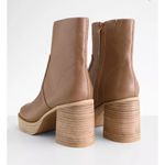 Oasis‎ Society Chunky Heeled Ankle Boot Size 8.5 Brown Photo 2