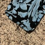 Loft Blue Sleeveless Blouse with Elegant Patterns Photo 2